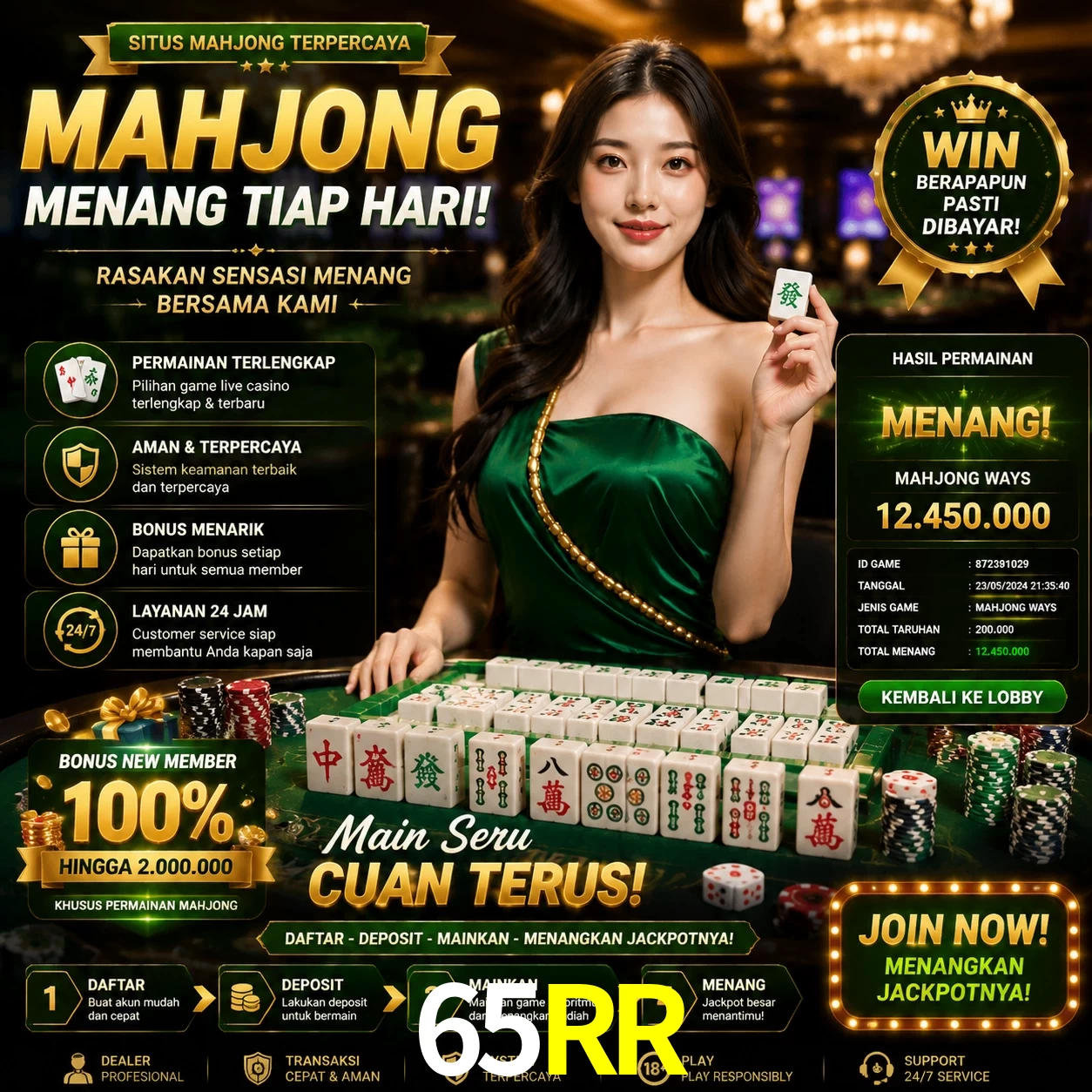 Cashback VIP 65RR - reembolso semanal